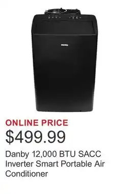Costco Danby 12,000 BTU SACC Inverter Smart Portable Air Conditioner offer
