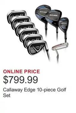 Costco Callaway Edge 10-piece Golf Set offer