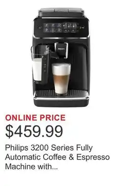 Costco Philips 3200 Series Fully Automatic Coffee & Espresso Machine with LatteGo offer