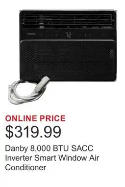 Costco Danby 8,000 BTU SACC Inverter Smart Window Air Conditioner offer