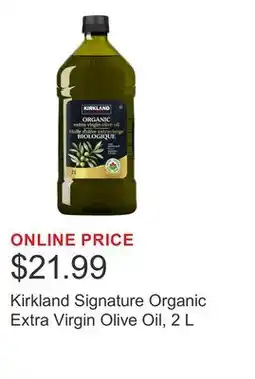 Costco Kirkland Signature Organic Extra Virgin Olive Oil offer