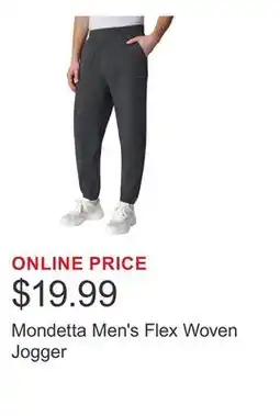 Costco Mondetta Men's Flex Woven Jogger offer