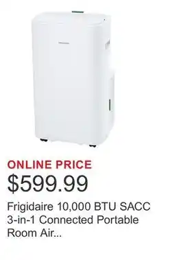 Costco Frigidaire 10,000 BTU SACC 3-in-1 Connected Portable Room Air Conditioner offer