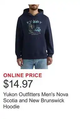 Costco Yukon Outfitters Men's Nova Scotia and New Brunswick Hoodie offer