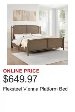 Costco Flexsteel Vienna Platform Bed offer