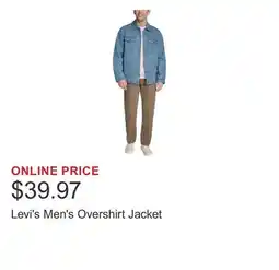 Costco Levi's Men's Overshirt Jacket offer