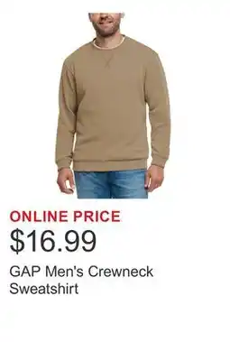 Costco GAP Men's Crewneck Sweatshirt offer