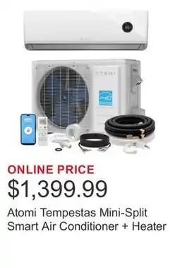 Costco Atomi Tempestas Mini-Split Smart Air Conditioner + Heater offer