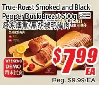 True-Roast Smoked and Black Pepper Duck Breast