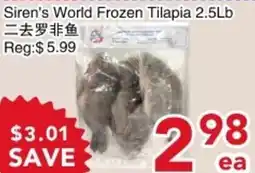 Yours Food Mart Siren's World Frozen Tilapia offer