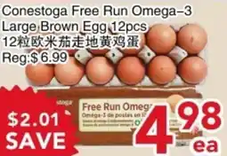 Yours Food Mart Conestoga Free Run Omega-3 Large Brown Egg offer
