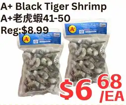Farm Fresh Supermarket A+ Black Tiger Shrimp A+ offer