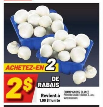 Metro Champignons Blancs offer