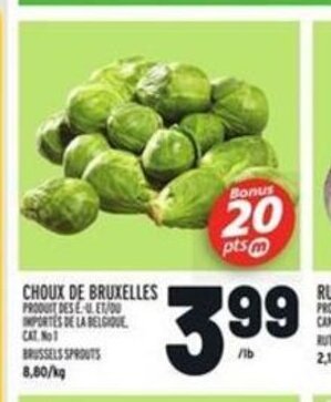 Metro Choux De Bruxelles offer