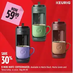 Canadian Tire KEURIG K-MINI MATE COFFEEMAKER offer