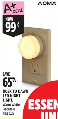 Canadian Tire NOMA DUSK TO DAWN LED NIGHT LIGHT offer