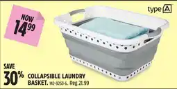 Canadian Tire TYPE A COLLAPSIBLE LAUNDRY BASKET offer