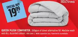 Canadian Tire QUEEN PLUSH COMFORTER offer