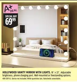 Canadian Tire HOLLYWOOD VANITY MIRROR WITH LIGHTS offer