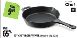 Canadian Tire MASTER Chef 10 CAST-IRON FRYPAN offer