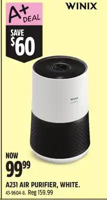 Canadian Tire WINIX A231 AIR PURIFIER, WHITE offer