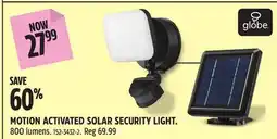 Canadian Tire MOTION ACTIVATED SOLAR SECURITY LIGHT offer