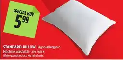Canadian Tire STANDARD PILLOW offer