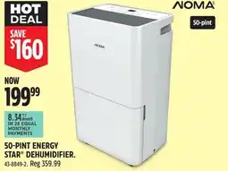 Canadian Tire 50-PINT ENERGY STAR DEHUMIDIFIER offer