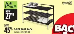 Canadian Tire type A 3-TIER SHOE RACK offer