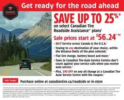 Canadian Tire Canadian Tire Roadside Assistance plans offer
