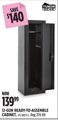 Canadian Tire YUKON GEAR 12-GUN READY-TO-ASSEMBLE CABINET offer