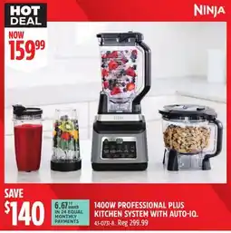 Canadian Tire 1400W PROFESSIONAL PLUS KITCHEN SYSTEM WITH AUTO-IQ offer