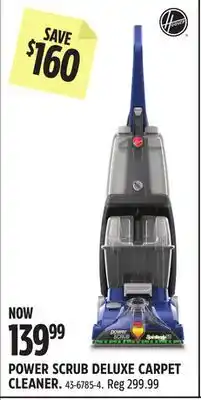 Canadian Tire Hoover POWER SCRUB DELUXE CARPET CLEANER offer