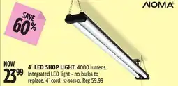 Canadian Tire NOMA 4' LED SHOP LIGHT offer