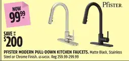 Canadian Tire PFISTER MODERN PULL-DOWN KITCHEN FAUCETS offer
