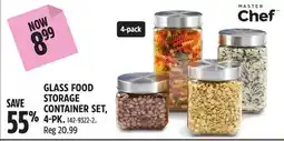 Canadian Tire MASTER CHEF GLASS FOOD STORAGE CONTAINER SET offer