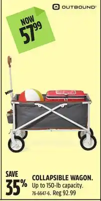 Canadian Tire OUTBOUND COLLAPSIBLE WAGON offer
