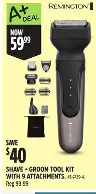 Canadian Tire SHAVE + GROOM TOOL KIT WITH 9 ATTACHMENTS offer