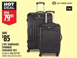 Canadian Tire 2-PK HARDSIDE SPINNER LUGGAGE SET offer