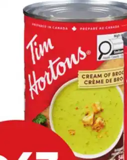 Giant Tiger Tim Hortons soup offer