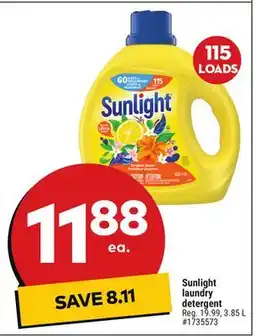 Giant Tiger Sunlight laundry detergent offer