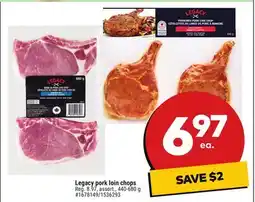 Giant Tiger Legacy pork loin chops offer