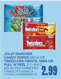 Wholesale Club CANDY ROPES 283 G OR TWISTS, NIBS OR PULL 'N' PEEL offer