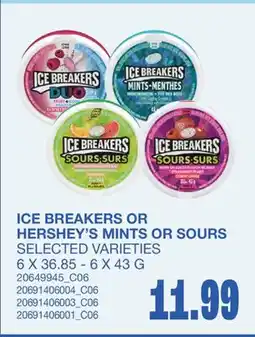 Wholesale Club MINTS OR SOURS, 6 X 36.85 offer