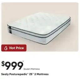 Sleep Country Sealy Posturepedic Z5 2 Mattress offer