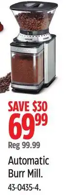 Canadian Tire Cuisinart Automatic Burr Mill offer