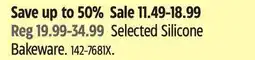 Canadian Tire Selected Silicone Bakeware offer