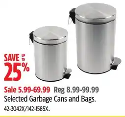 Canadian Tire Selected Garbage Cans and Bags offer