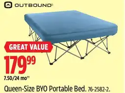 Canadian Tire OUTBOUND Queen-Size BYO Portable Bed offer