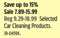 Canadian Tire Selected Car Cleaning Products offer